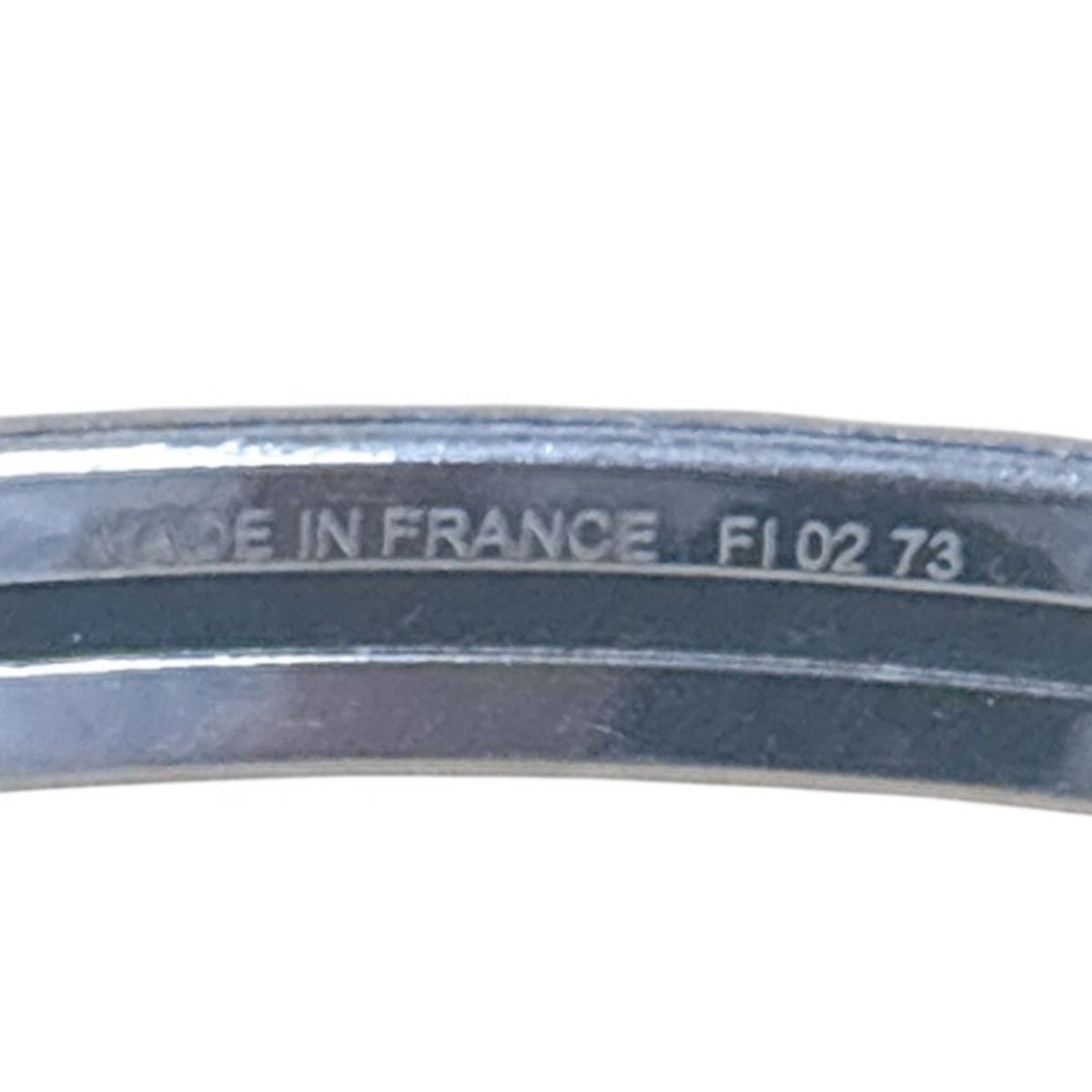 Hermes Uni Bracelet Enamel Bangle Black — view 5