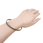 Hermes Uni Bracelet Enamel Bangle Black — view 3