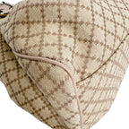Gucci Diamante Canvas Handbag Tote Beige Brown — view 6