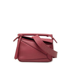 Loewe Anagram Puzzle Mini 2-Way Crossbody Shoulder Bag Pink Leather