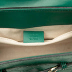 Gucci Guccissima Emily Tassel Charm Chain Shoulder Bag Green Leather — view 6