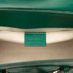 Gucci Guccissima Emily Tassel Charm Chain Shoulder Bag Green Leather — view 5