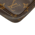 Louis Vuitton Monogram Pochette Soirle Handbag Pouch Brown Leather — view 6