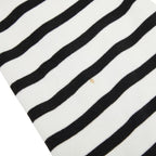 Chanel CC Logo Sleeveless Border Knit Dress 36 White Black Cotton — view 4