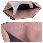 Fendi Zucca Is Pink Brown Gold Leather Folded Wallet Compact — view 8