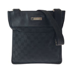 Gucci Black Silver GG Canvas 019 Shoulder Bag Pochette