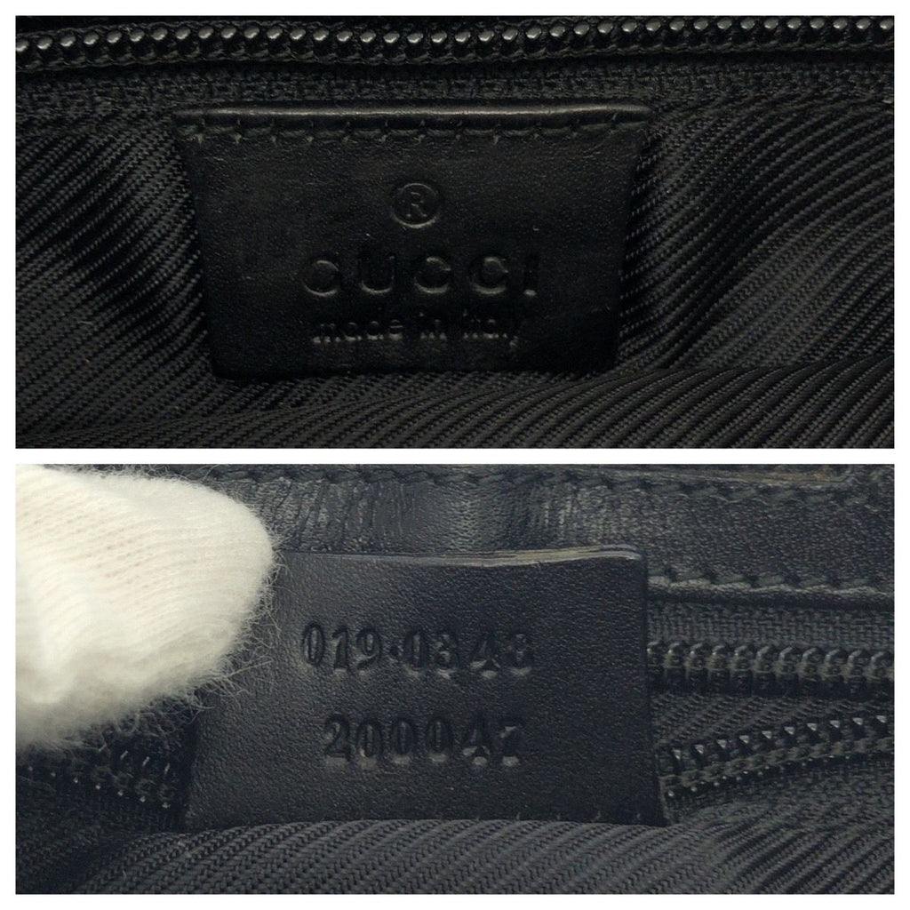 Gucci Black Silver GG Canvas 019 Shoulder Bag Pochette — view 4