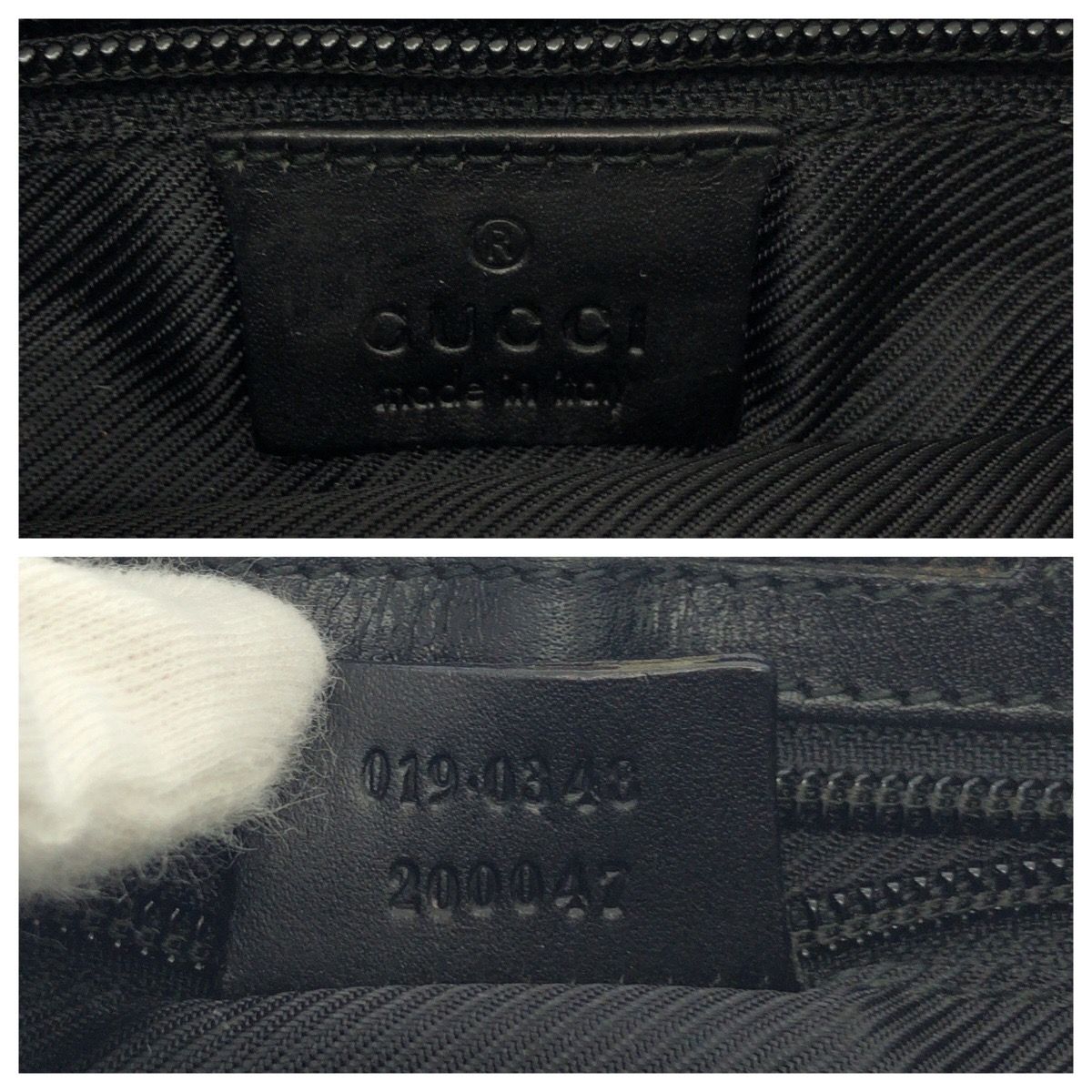 Gucci Black Silver GG Canvas 019 Shoulder Bag Pochette — view 4
