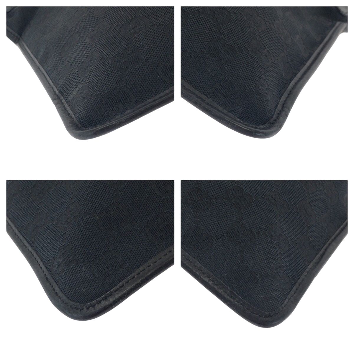 Gucci Black Silver GG Canvas 019 Shoulder Bag Pochette — view 3