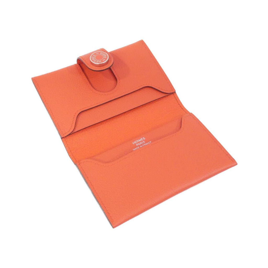 Hermes Card Case Card Holders Silver — view 4
