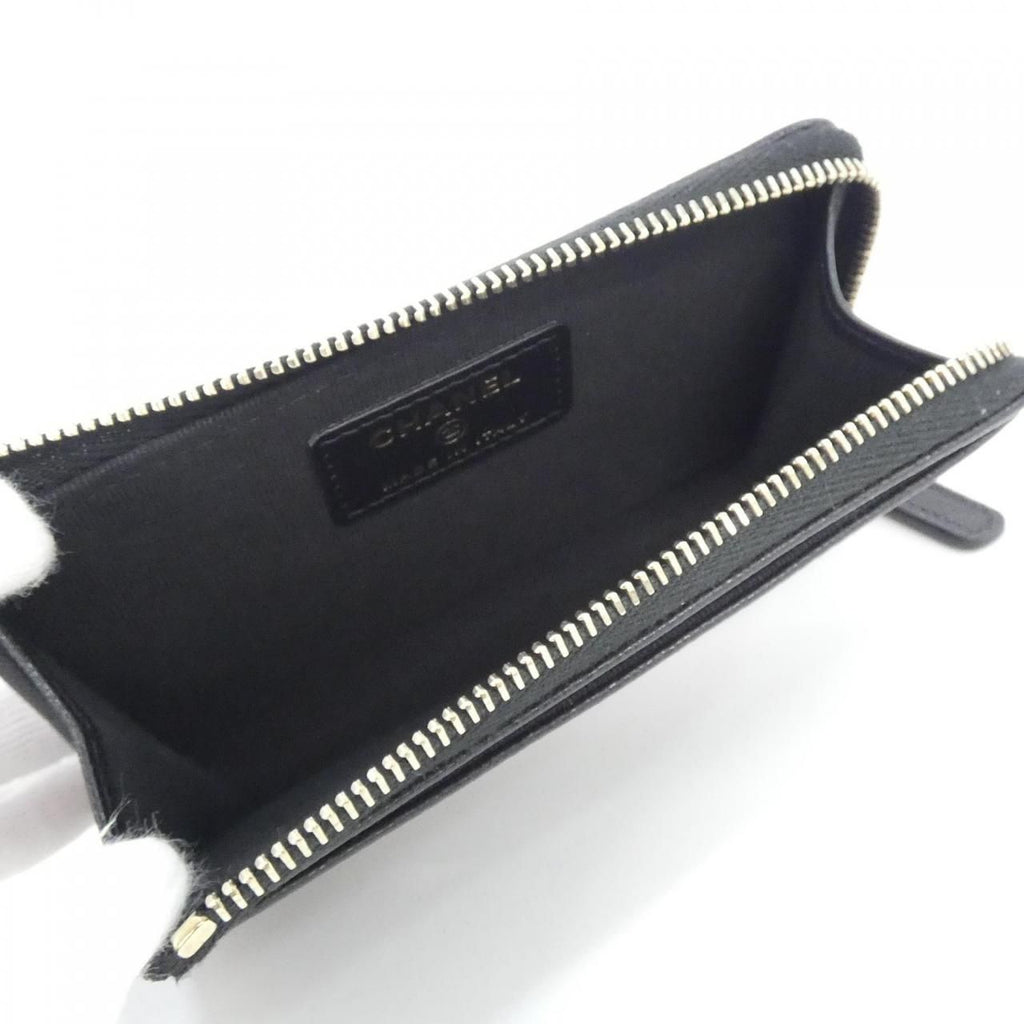 Chanel Card Case Card Holders Black — view 4