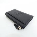 Chanel Card Case Card Holders Black — view 3