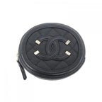 Chanel Coin Case Coin Purse Black