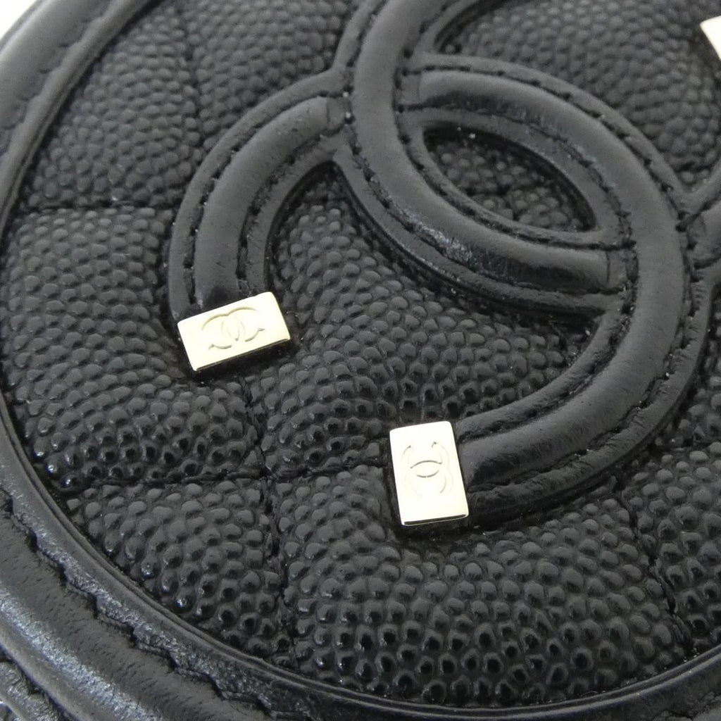 Chanel Coin Case Coin Purse Black — view 3