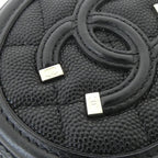 Chanel Coin Case Coin Purse Black — view 3