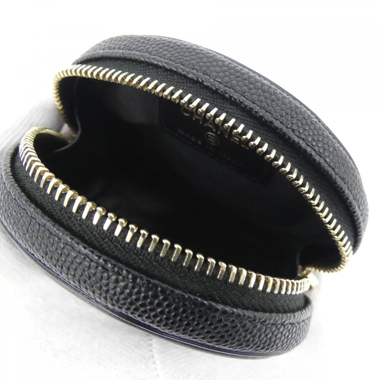Chanel Coin Case Coin Purse Black — view 4