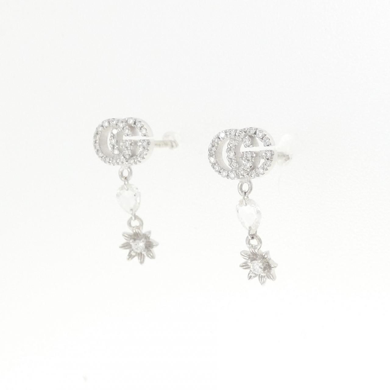 Gucci Diamond Earrings White Gold — view 2