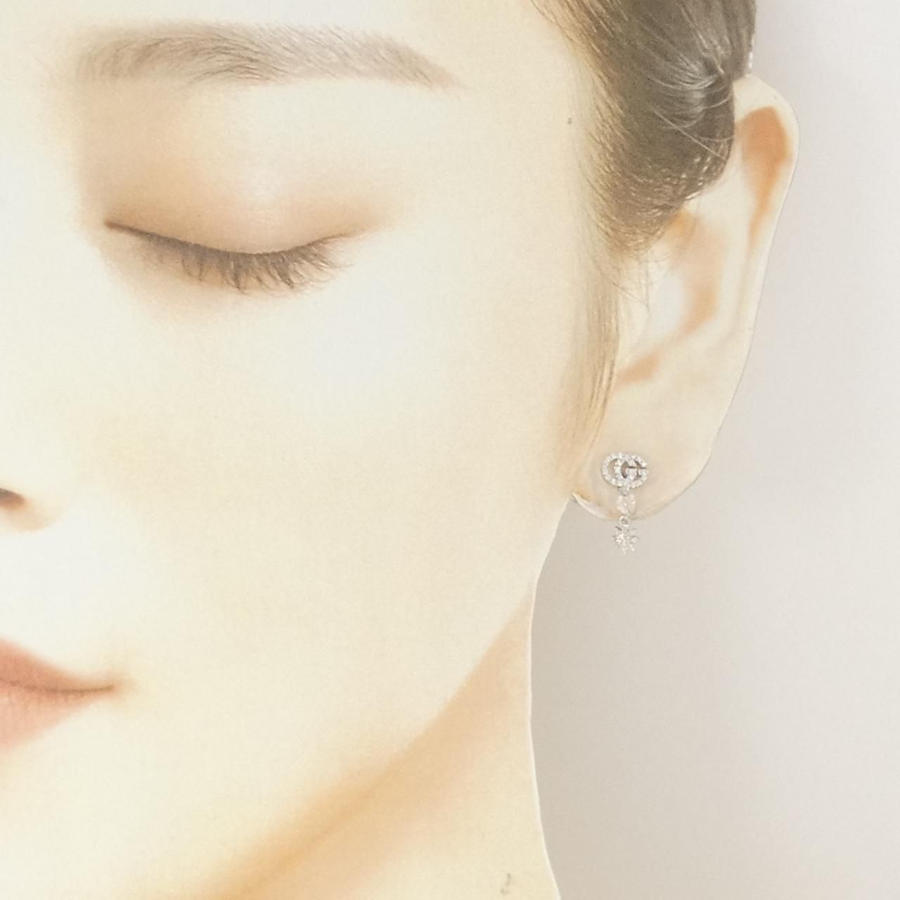 Gucci Diamond Earrings White Gold — view 4