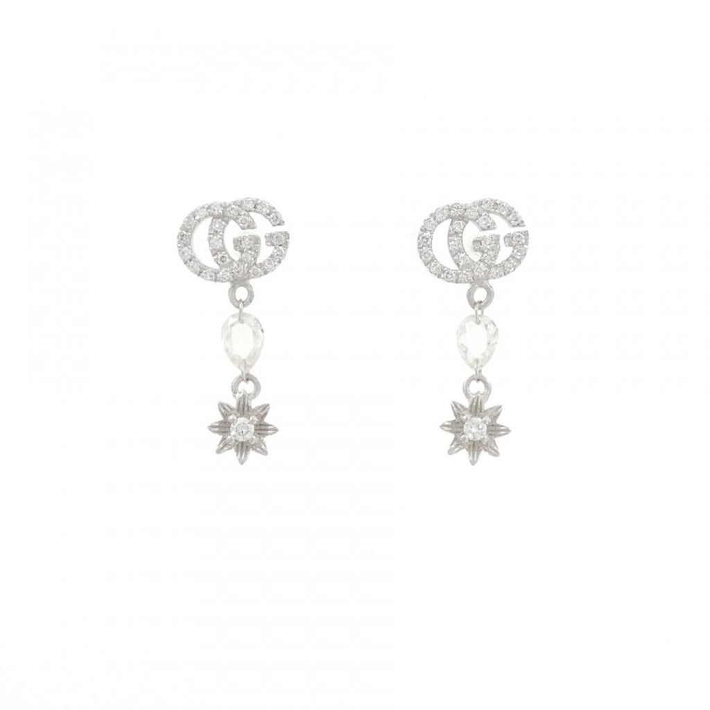 Gucci Diamond Earrings White Gold