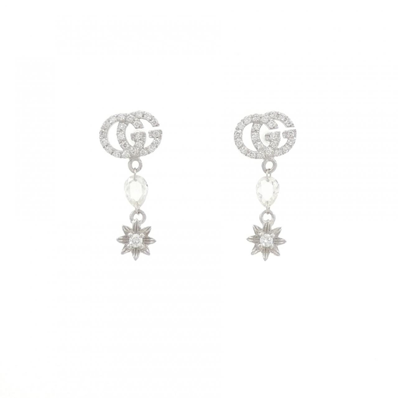 Gucci Diamond Earrings White Gold