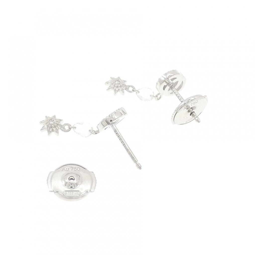 Gucci Diamond Earrings White Gold — view 3