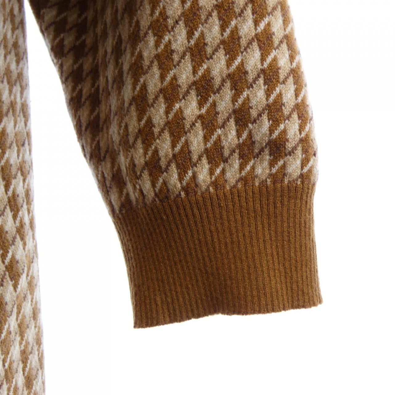 Hermes Long Cardigan Brown — view 6