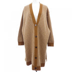 Hermes Long Cardigan Brown
