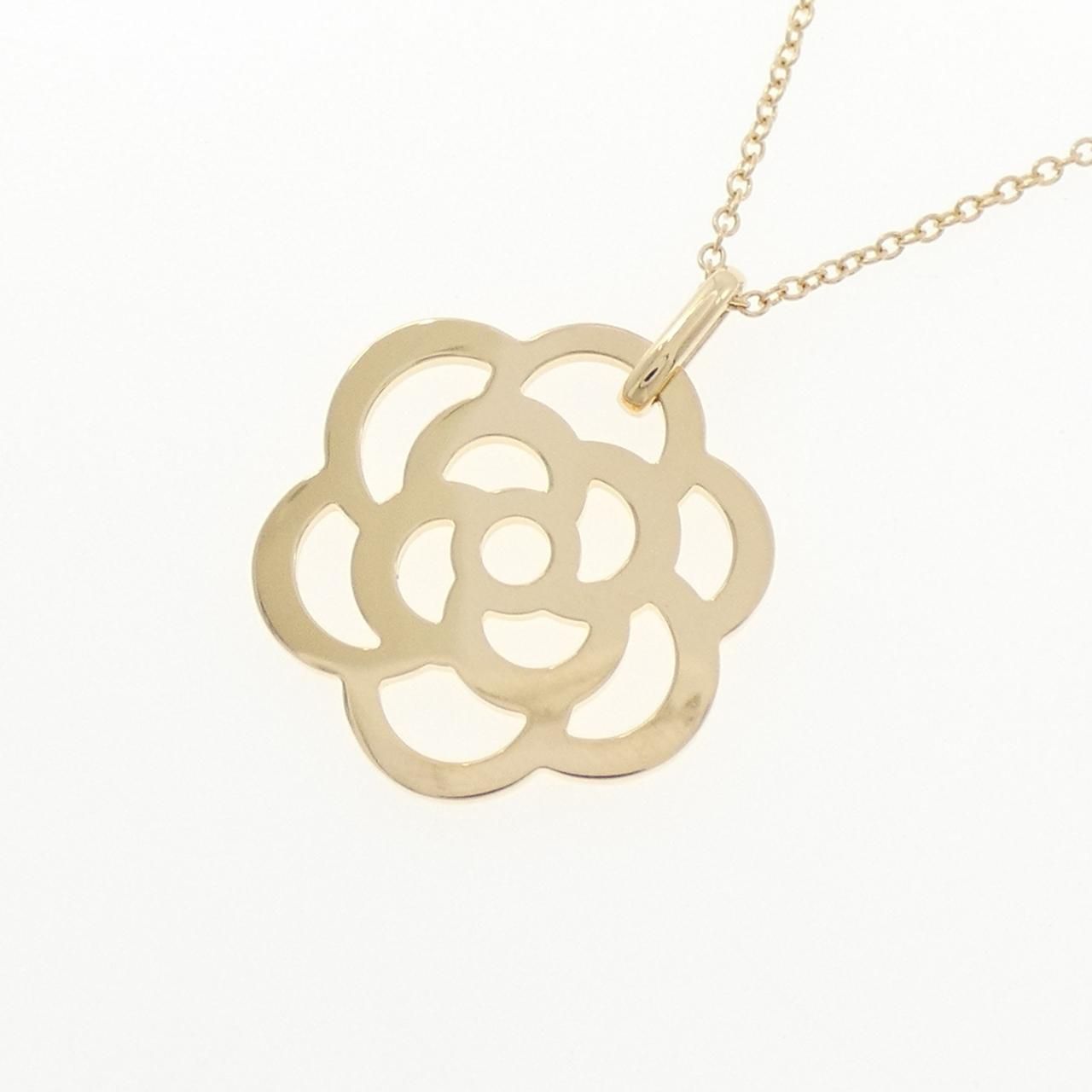Chanel Camellia Necklace Gold — view 3
