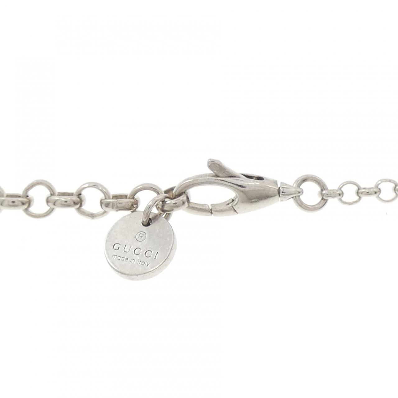 Gucci Interlocking Necklace Silver — view 4