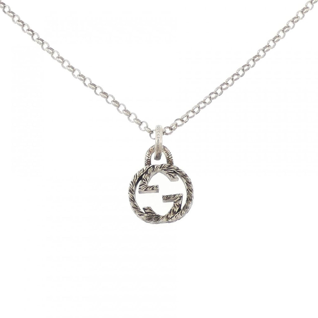 Gucci Interlocking Necklace Silver