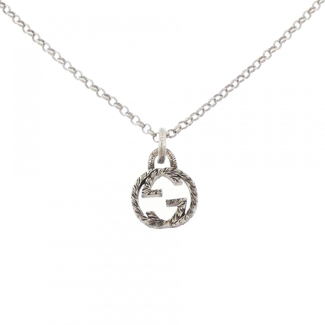 Gucci Interlocking Necklace Silver