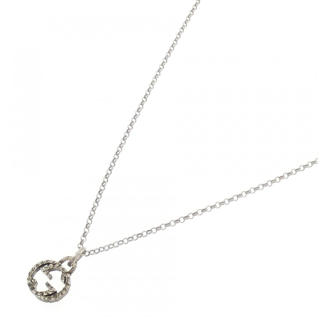 Gucci Interlocking Necklace Silver — view 2
