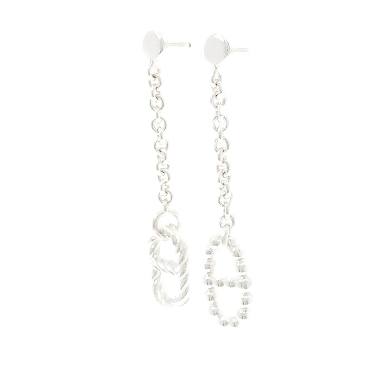 Hermes 925 Earrings Silver — view 2