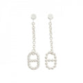 Hermes 925 Earrings Silver