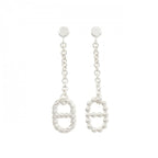 Hermes 925 Earrings Silver