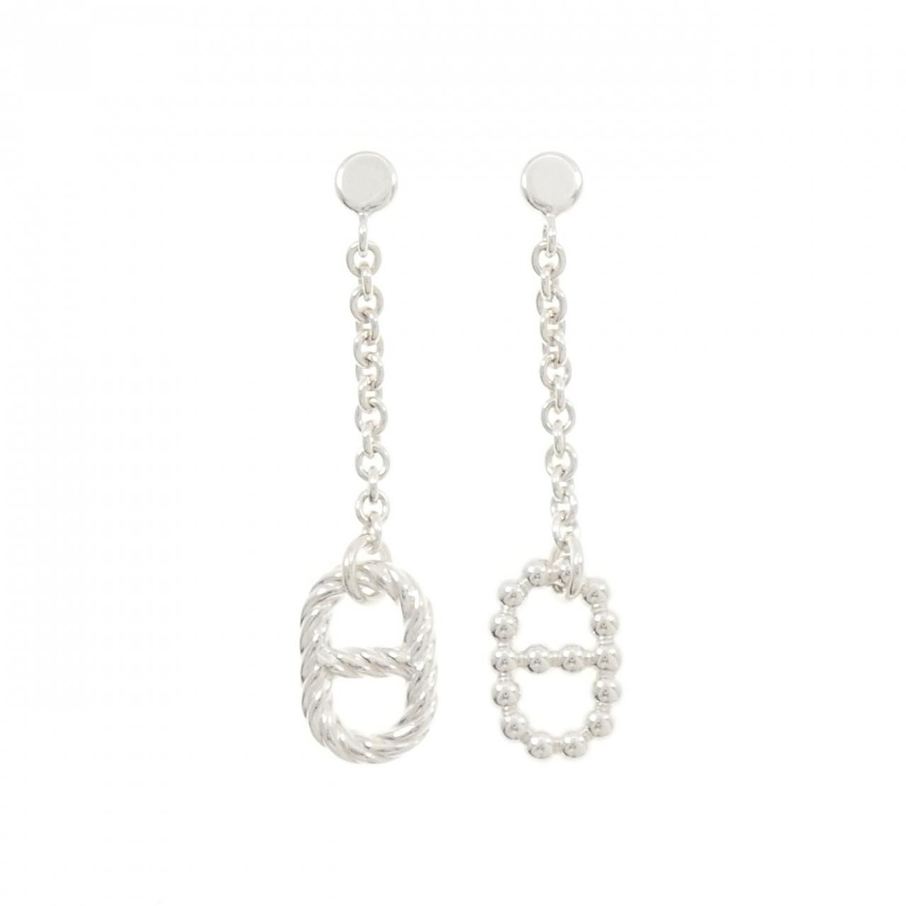 Hermes 925 Earrings Silver