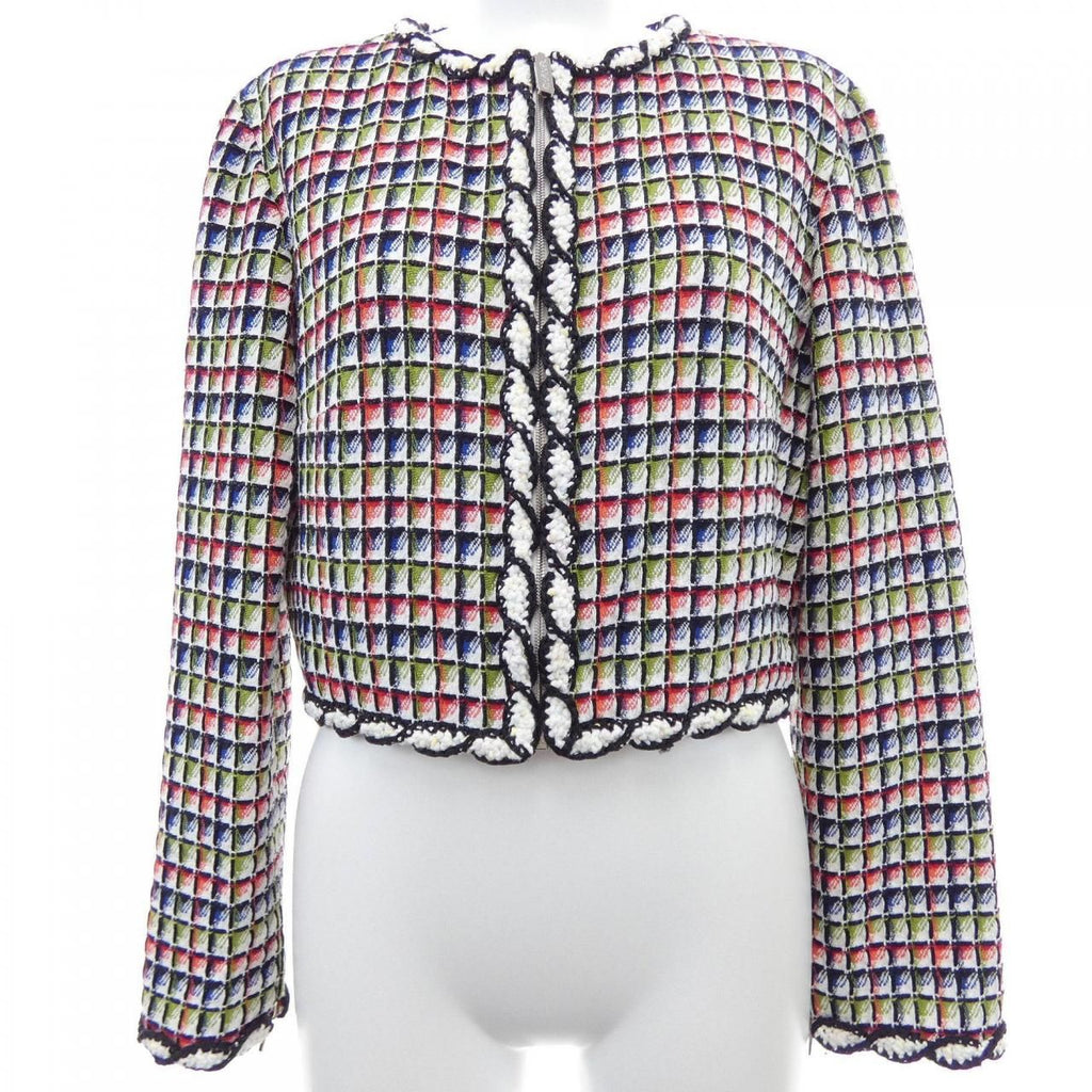 Chanel Collarless Jacket Black