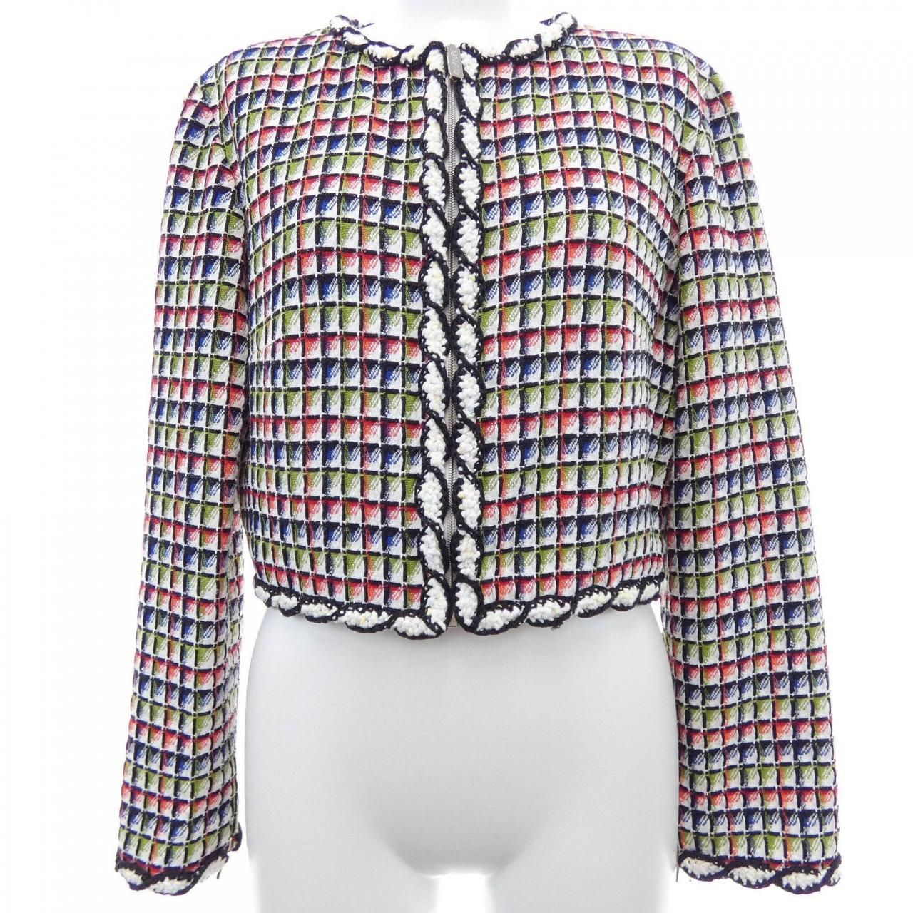 Chanel Collarless Jacket Black