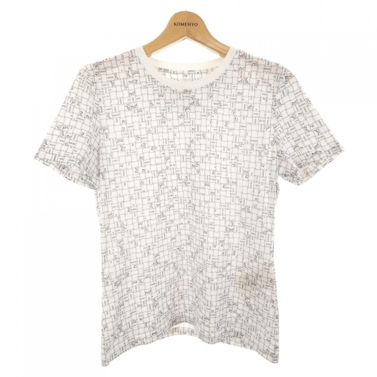 Hermes Bolduc AU Carre Check T-Shirt