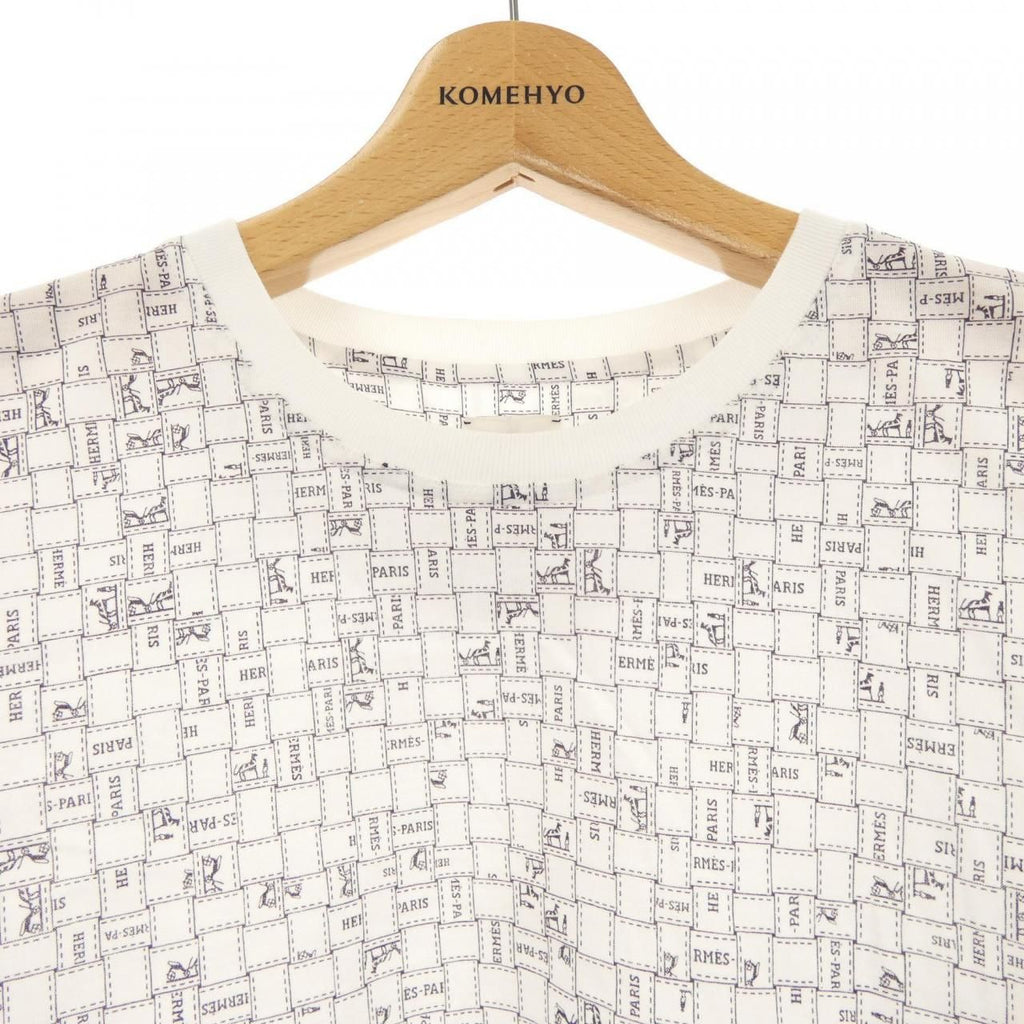 Hermes Bolduc AU Carre Check T-Shirt — view 5