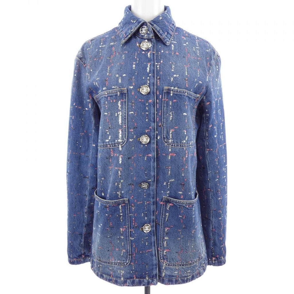 Chanel Metiers D'art Look 38 Denim Jacket