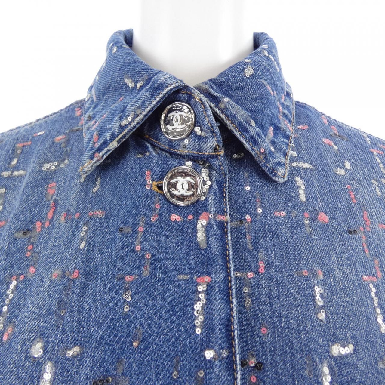 Chanel Metiers D'art Look 38 Denim Jacket — view 6