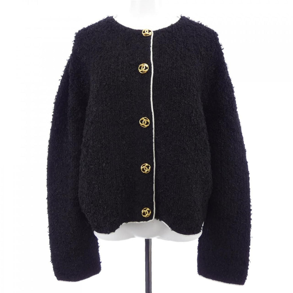 Chanel Collarless Jacket Black