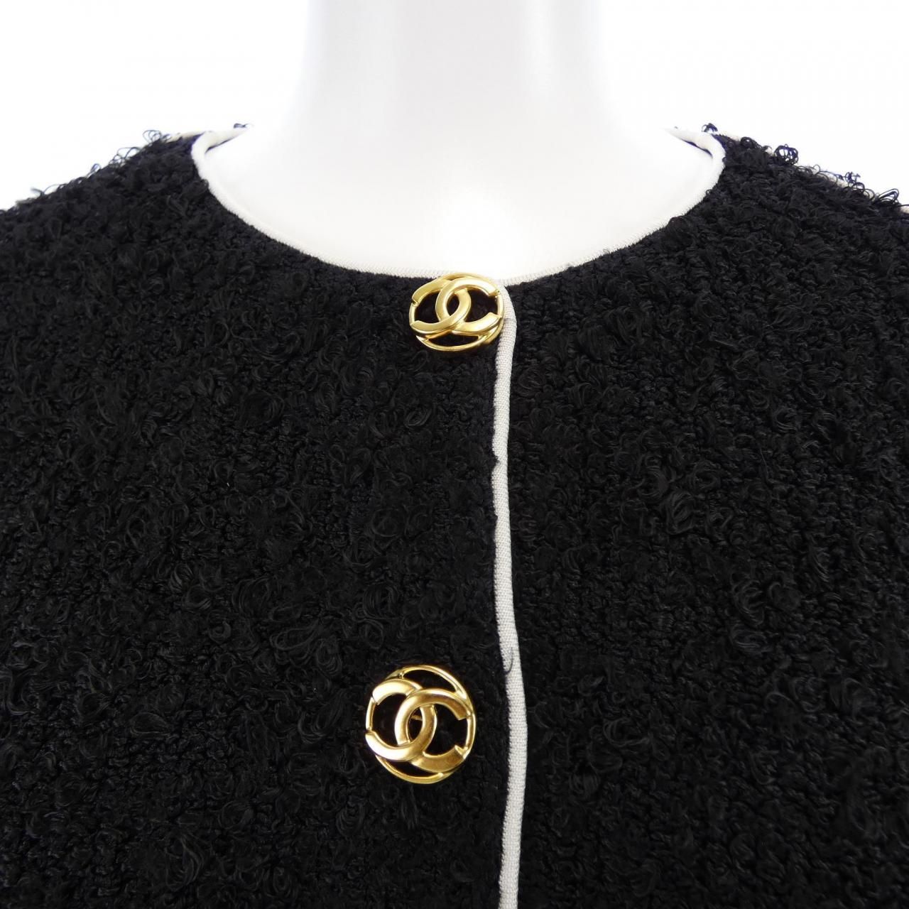 Chanel Collarless Jacket Black — view 6