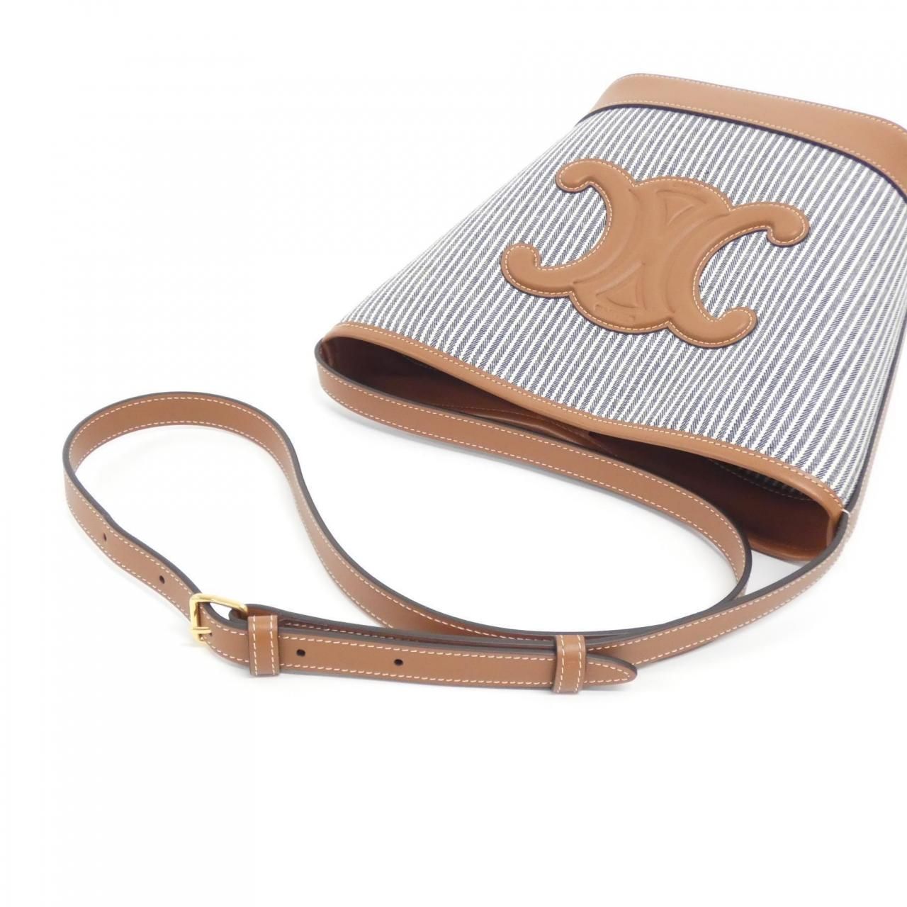 Celine Small Bucket Cuile Triomphe Shoulder — view 5