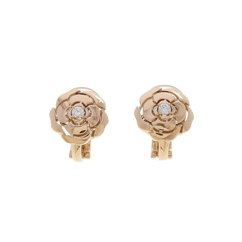Chanel Camellia Earrings Gold