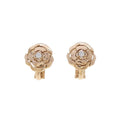 Chanel Camellia Earrings Gold