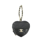 Chanel Bag Charm Keychain & Charms Black