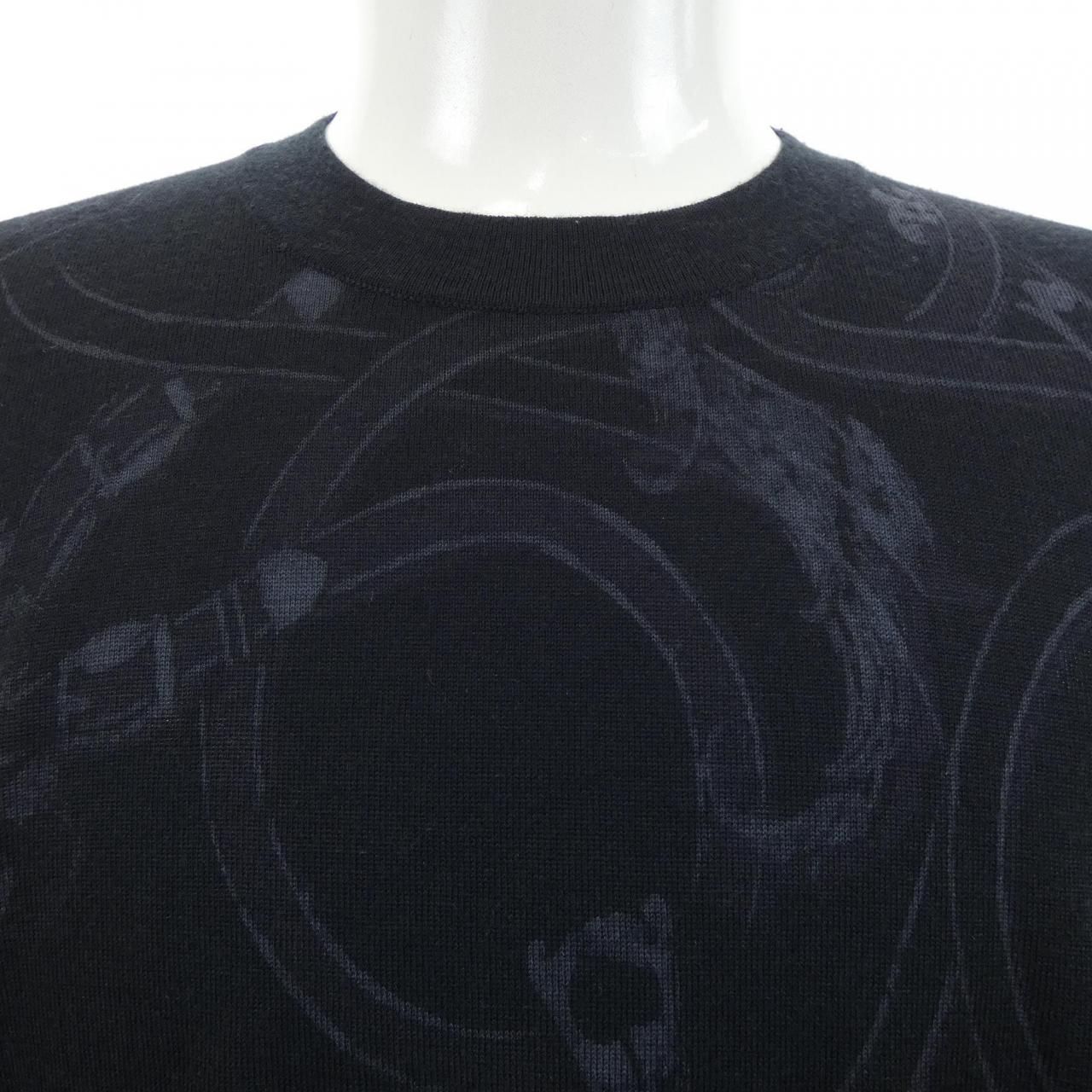 Hermes Knit Sweater Black — view 5