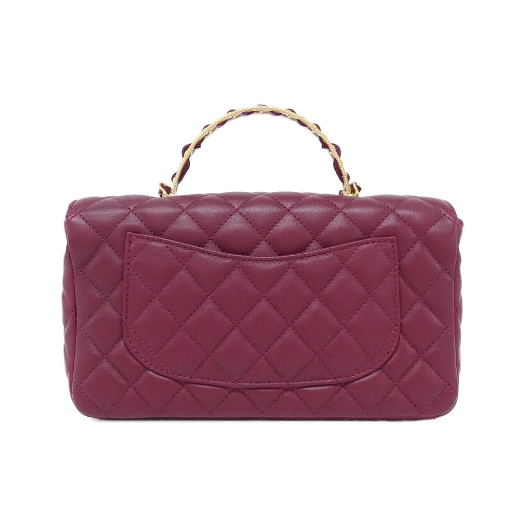 Chanel Bag Handbag Burgundy — view 2